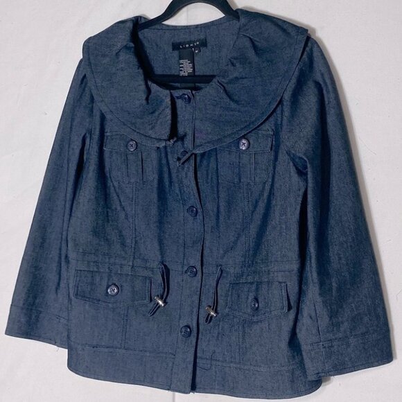 LIGHT Chambray Petticoat Jacket M - Picture 5 of 12